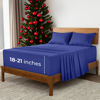 Picture of Mellanni Extra Deep California King Sheets - 4 PC Iconic Collection Bedding Sheets & Pillowcases - Hotel Luxury, Ultra Soft, Cooling Bed Sheets - for Women, Men, Kids & Teens (Cal King, Royal Blue)