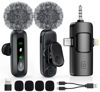 Picture of GoorDik Wireless Lavalier Microphone for iPhone, Android, USB C, PC, Camera Video Recording 4 in 1 Clip-on Mics with Rotatable Clip&Denoise Recording, for Vlog Tiktok YouTube Podcast Content Creator