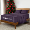 Picture of Mellanni Extra Deep King Sheets - 4 PC Iconic Collection Bedding Sheets & Pillowcases - Hotel Luxury, Ultra Soft, Cooling Bed Sheets - for Women, Men, Kids & Teens (King, Purple)