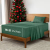 Picture of Mellanni Extra Deep Twin XL Sheets - 3 PC Iconic Collection Bedding Sheets & Pillowcases - Luxury, Ultra Soft, Cooling Bed Sheets - for Women, Men, Kids & Teens (Twin Extra Long, Emerald Green)