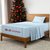 Picture of Mellanni Extra Deep Twin Sheets - 3 PC Iconic Collection Bedding Sheets & Pillowcases - Hotel Luxury, Ultra Soft, Cooling Bed Sheets - for Women, Men, Kids & Teens (Twin, Aqua)