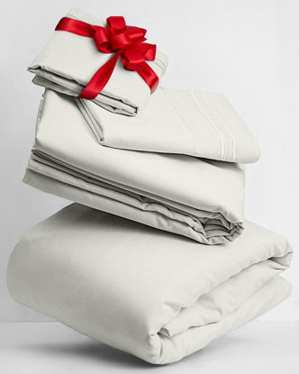 Picture of Mellanni Twin Sheets Set - 3 PC Iconic Collection Bedding Sheets & Pillowcases - Hotel Luxury, Extra Soft, Cooling Bed Sheets - for Women, Men, Kids & Teens (Twin, Ivory)