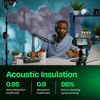 Picture of Ekkogo Acoustic Panels 12-Pack Soundproof Wall Panels 12"X10.4"X0.4" Sound Panels High Density Sound Dampening Panels - [Cloud Gray Hexagon]
