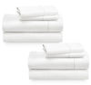Picture of California Design Den 2-Pack Bed Sheets Full Size - 400 Thread Count 100% Cotton Sateen - Extra Soft, Breathable & Cooling Sheets, Wrinkle Resistant, 2 Sets of Deep Pocket Bed Sheets - Antique White