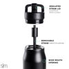 Picture of Simple Modern Water Bottle with Straw lid | Insulated Stainless Steel Thermos | Reusable Travel Water Bottles for Gym & Sports | Leak Proof & BPA Free | Mesa Collection | 34oz, Supersonic Blue