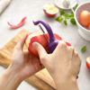 Picture of Spring Chef Premium Swivel Vegetable Peeler, Soft Grip Handle and Ultra Sharp Stainless Steel Blades - Perfect Kitchen Peeler For Veggie, Fruit, Potato, Carrot, Apple - Purple - Set of 2