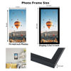 Picture of JCJMY 4x8 Picture Frame Black for Wall Hanging or Tabletop, Wall Mounting Horizontally or Vertically, 4 x 8 Wall Gallery Poster Photo Frame with Shatter Resistant Plexiglass, Black