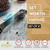 Picture of Spring Chef Stainless Steel Magnetic Measuring Spoons Set of 8 with Leveler, Nesting Metal Teaspoon & Tablespoon Measuring Spoons, Fits in Spice Jars, Kitchen Gadgets for Baking & Cooking - Aqua Sky