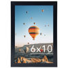 Picture of JCJMY 6x10 Picture Frame Black for Wall Hanging or Tabletop, Wall Mounting Horizontally or Vertically, 6 x 10 Wall Gallery Poster Photo Frame with Shatter Resistant Plexiglass, Black