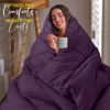 Picture of Utopia Bedding Comforter Duvet Insert, Quilted Comforter with Corner Tabs, Box Stitched Down Alternative Comforter Twin (Plum)