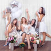 Picture of PIGETALE 2 Pack 3.2 ft x 8.2 ft White Tinsel Curtain Party Backdrop Decorations, Metallic Foil Fringe Curtain for Wedding Parties Door Streamers Christmas Birthday Bachelorette Photo Booth Party Decor