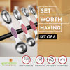 Picture of Spring Chef Stainless Steel Metal Magnetic Measuring Spoons Set of 8 with Leveler, Heavy Duty Nesting Teaspoon & Tablespoon Measuring Spoons, Kitchen Gadgets for Baking & Cooking - Desert Sunset