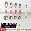 Picture of Spring Chef Stainless Steel Metal Magnetic Measuring Spoons Set of 8 with Leveler, Heavy Duty Nesting Teaspoon & Tablespoon Measuring Spoons, Kitchen Gadgets for Baking & Cooking - Desert Sunset