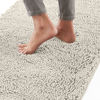 Picture of Gorilla Grip Bath Rug Mat 24x17, Thick Soft Absorbent Chenille, Rubber Backing Quick Dry Microfiber Mats, Machine Washable Rugs for Shower Floor, Bathroom Runner Bathmat Accessories Decor, Cloud