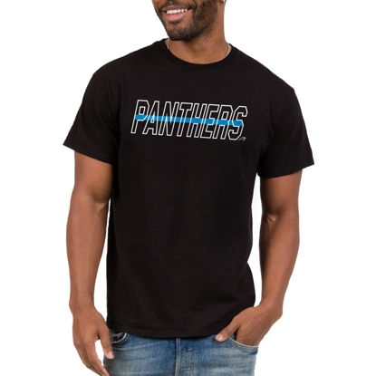Picture of Junk Food Clothing x NFL - Carolina Panthers - Championship Drive - Unisex Adult Short Sleeve Fan T-Shirt for Men and Women - Size Medium