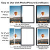 Picture of JCJMY 12x16 Picture Frame Black with 11x14 Mat, Display Photo 11x14 with Mat or 12 x 16 Without Mat, Wall Hanging Large Frame with Plexiglass, Black