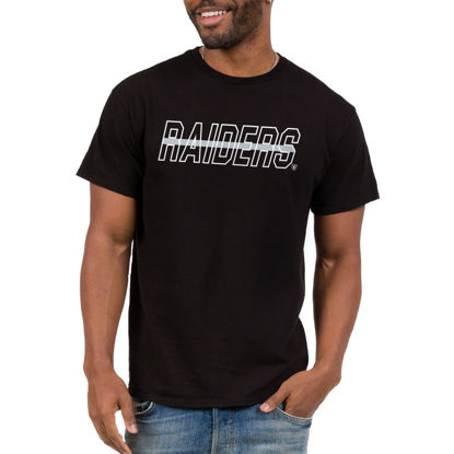 Picture of Junk Food Clothing x NFL - Las Vegas Raiders - Championship Drive - Unisex Adult Short Sleeve Fan T-Shirt for Men and Women - Size 3X-Large