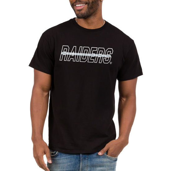 Picture of Junk Food Clothing x NFL - Las Vegas Raiders - Championship Drive - Unisex Adult Short Sleeve Fan T-Shirt for Men and Women - Size 3X-Large