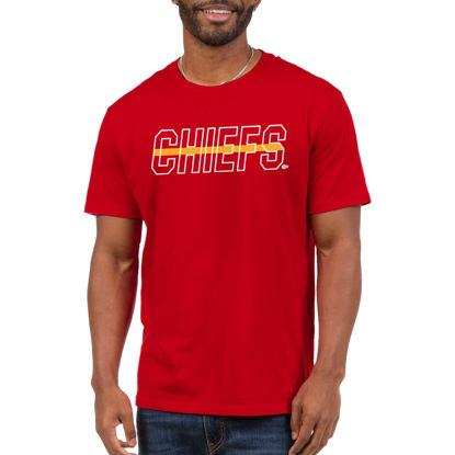Picture of Junk Food Clothing x NFL - Kansas City Chiefs - Championship Drive - Unisex Adult Short Sleeve Fan T-Shirt for Men and Women - Size Large