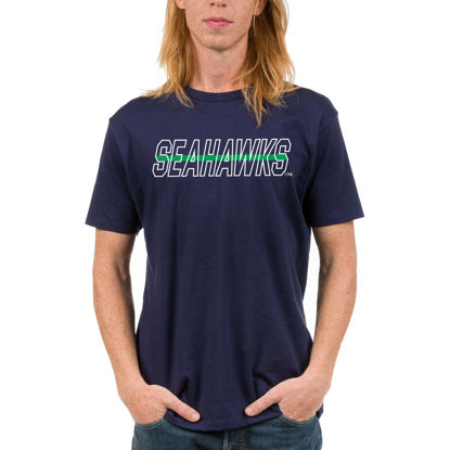 Picture of Junk Food Clothing x NFL - Seattle Seahawks - Championship Drive - Unisex Adult Short Sleeve Fan T-Shirt for Men and Women - Size X-Large