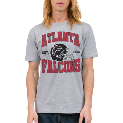 Picture of Junk Food Clothing x NFL - Atlanta Falcons - Team Helmet - Unisex Adult Short Sleeve Fan T-Shirt for Men and Women - Size Small