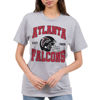 Picture of Junk Food Clothing x NFL - Atlanta Falcons - Team Helmet - Unisex Adult Short Sleeve Fan T-Shirt for Men and Women - Size Small