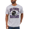 Picture of Junk Food Clothing x NFL - Baltimore Ravens - Team Helmet - Unisex Adult Short Sleeve Fan T-Shirt for Men and Women - Size Large