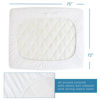 Picture of Short King Terry Mattress Protector Waterproof for 72''×75'' up to 14'' Depth, Ultra Soft & Breathable Smooth Top Fitted Mattress Cover Skin-Friendly Machine Washable