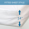 Picture of Short King Terry Mattress Protector Waterproof for 72''×75'' up to 14'' Depth, Ultra Soft & Breathable Smooth Top Fitted Mattress Cover Skin-Friendly Machine Washable