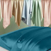 Picture of Mulberry Silk Pillow Cases Standard Size, Silk Pillowcase for Hair and Skin, Anti Acne Cooling Beauty Sleep Both Sides Natural Silk Satin Pillow Covers with Hidden Zipper, Gifts for Women Men, Teal