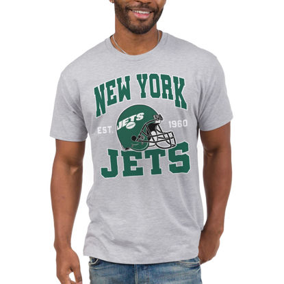 Picture of Junk Food Clothing x NFL - New York Jets - Team Helmet - Unisex Adult Short Sleeve Fan T-Shirt for Men and Women - Size XX-Large