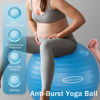Picture of Fitvids Balance Ball with Base Kit, 65cm 26-inch Yoga Ball Chair, Exercise Ball with Inflatable Ring Base for Home or Office Desk, Includes Air Pump, Blue