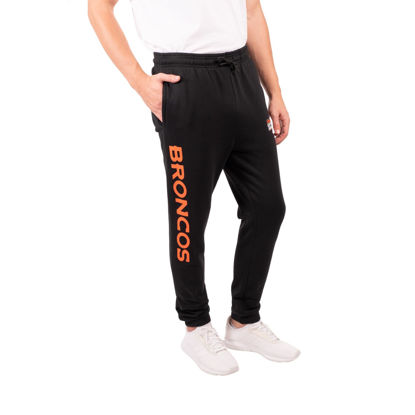 Picture of Ultra Game NFL Men's Active Super Soft Fleece Game Day Jogger Sweatpants, Denver Broncos, Black, Medium