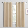 Picture of NICETOWN Room Darkening Curtain Panels for Cafe, Thermal Insulated Grommet Room Darkening Draperies/Drapes for Window (Biscotti Beige, 2 Panels, W42 x L68 -inch)