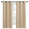 Picture of NICETOWN Room Darkening Curtain Panels for Cafe, Thermal Insulated Grommet Room Darkening Draperies/Drapes for Window (Biscotti Beige, 2 Panels, W42 x L68 -inch)