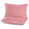 Picture of EIUE Bed Pillows for Sleeping 2 Pack Queen Size，Super Soft Down Alternative Microfiber Filled Pillows,Pillows for Side and Back Sleepers,20 x 30 Inches,Red