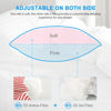 Picture of EIUE Bed Pillows for Sleeping 2 Pack Queen Size，Super Soft Down Alternative Microfiber Filled Pillows,Pillows for Side and Back Sleepers,20 x 30 Inches,Red