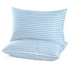 Picture of EIUE Bed Pillows for Sleeping 2 Pack Queen Size，Super Soft Down Alternative Microfiber Filled Pillows,Pillows for Side and Back Sleepers,20 x 30 Inches,Blue