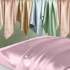 Picture of Silk Pillowcase for Hair and Skin, Mulberry Silk Pillow Cases Standard Size, Anti Acne Cooling Sleep Both Sides Natural Silk Satin Pillow Covers with Hidden Zipper, Gifts for Women Men, Light Pink