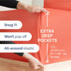 Picture of Extra Deep King Sheet Set - 6 Piece Breathable and Cooling Sheets - Hotel Luxury Bed Sheets Set - Easy & Secure Fit - Soft, Wrinkle Free and Comfy Sheets Set - Coral Sheet Set with Extra Deep Pockets