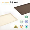 Picture of Sdpeia Under Sink Mat for Bathroom New Starry Mat Waterproof Shelf Liner 22 x 19 in Cabinet Liner for Kitchen Protects Cabinet from Leaks Flexible Drip Tray(Cream)