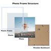 Picture of JCJMY 12x12 inch Picture Frame, Horizontal and Vertical Formats for Wall Hanging, 12 x 12 Wall Gallery Poster Photo Frame with Shatter Resistant Plexiglass, White