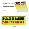 Picture of JUSTTOP 3pcs Student Driver Sticker for Car, Please Be Patient Student Driver Stickers, New Drivers Sticker,Non magnetic Reflective Rookie Driver Bumper Sticker(Black&Red)
