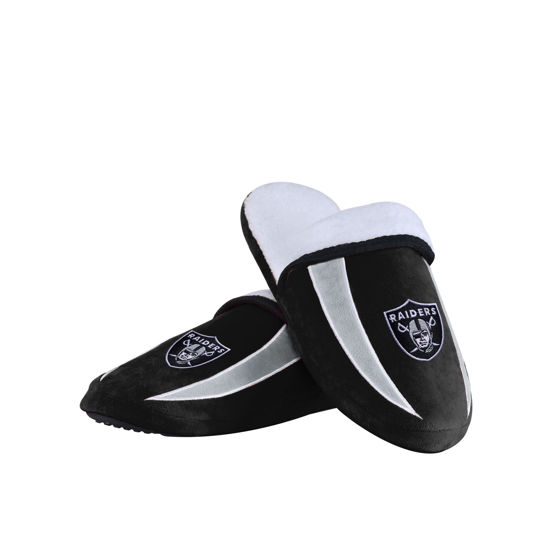 Picture of FOCO Las Vegas Raiders NFL Mens Sherpa Slide Slippers - S