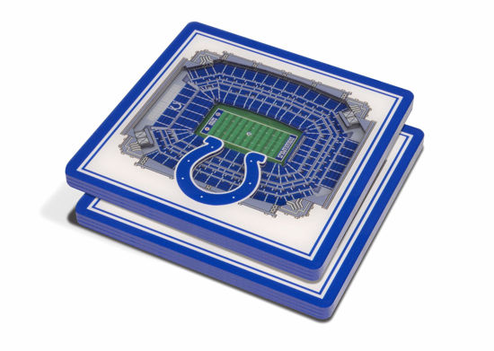 Picture of YouTheFan NFL Indianapolis Colts 3D StadiumView Coasters - Lucas Oil Stadium