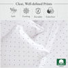 Picture of California Design Den Polka Dot Sheets - Softest 100% Cotton Sheets for Twin Size Bed, Luxury 400 Thread Count Sateen, Printed Pattern Bed Sheets (Polka Dot)