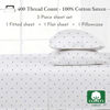 Picture of California Design Den Polka Dot Sheets - Softest 100% Cotton Sheets for Twin Size Bed, Luxury 400 Thread Count Sateen, Printed Pattern Bed Sheets (Polka Dot)