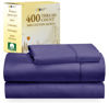 Picture of California Design Den Softest 100% Cotton Sheets, Twin Sheets Set, 400 Thread Count Sateen Bedding for Dorm Rooms & Adults, Deep Pocket Sheets, Cooling Twin Bed Sheets (Dark Purple)