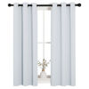 Picture of NICETOWN Room Darkening Draperies Curtains Panels, 2 Panels, 29 by 40, Greyish White, Window Treatment Thermal Insulated Grommet Room Darkening Curtains/Drapes for Bedroom