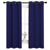 Picture of NICETOWN Blackout Draperies Curtains, All Season Thermal Insulated Solid Grommet Top Blackout Curtains/Drapes for Kid's Room (Royal Blue, 1 Pair, 34 x 63 inches)